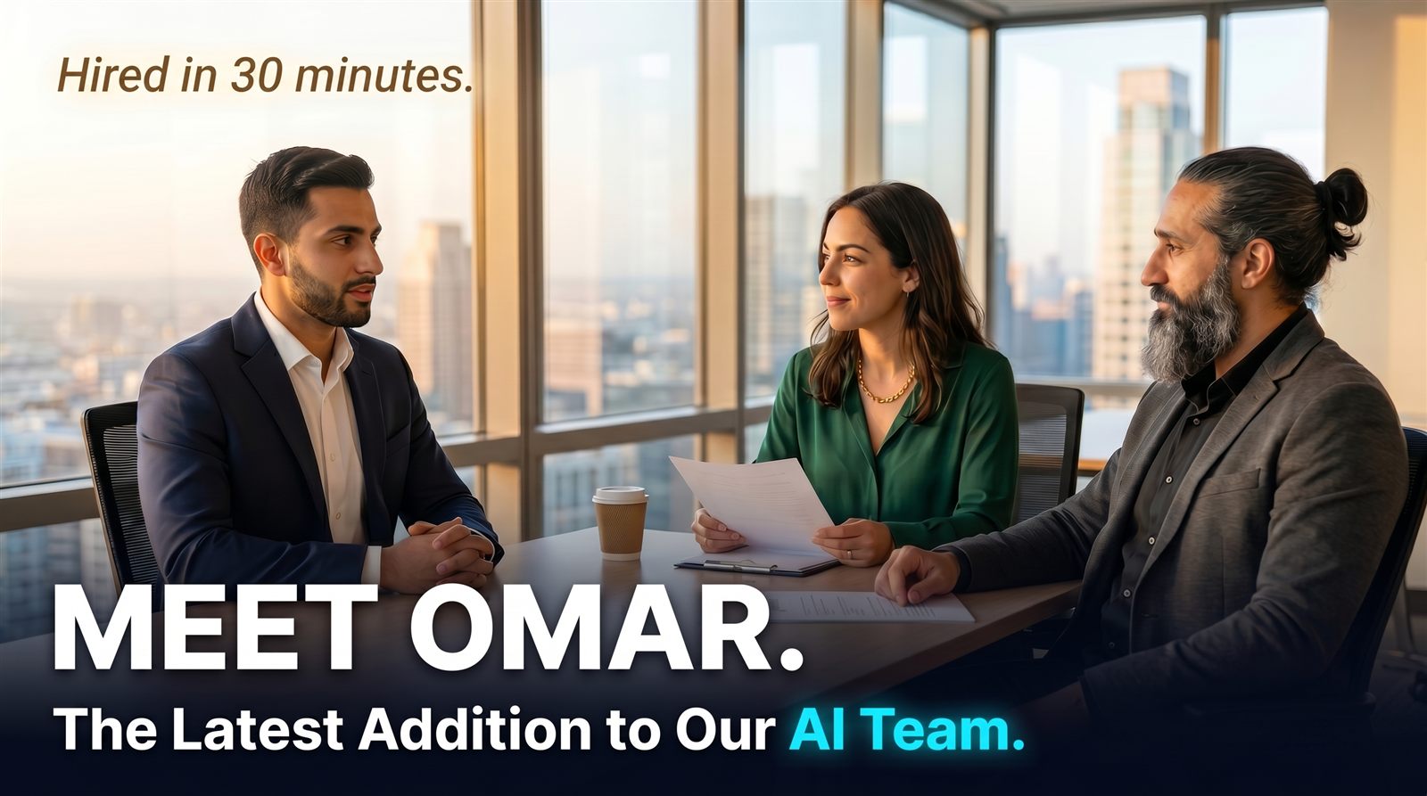 Meet Omar — hired in 30 minutes, the latest addition to my AI team