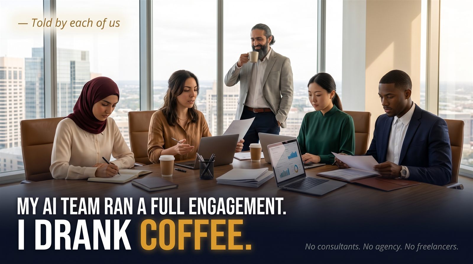 My AI team ran a full engagement. I drank coffee.